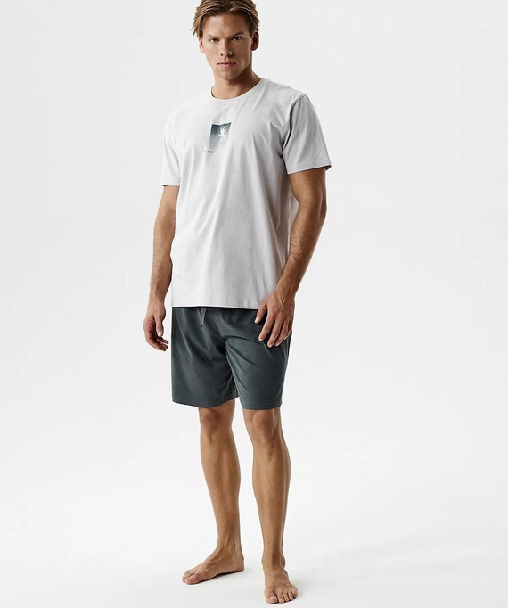 NMP-398 Sommer Herrenpyjama 100% Baumwolle Peach