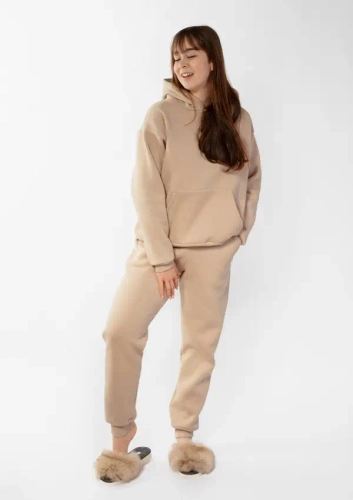 Randi Dkaren Damen-Trainingsanzug-Set – Cappuccino