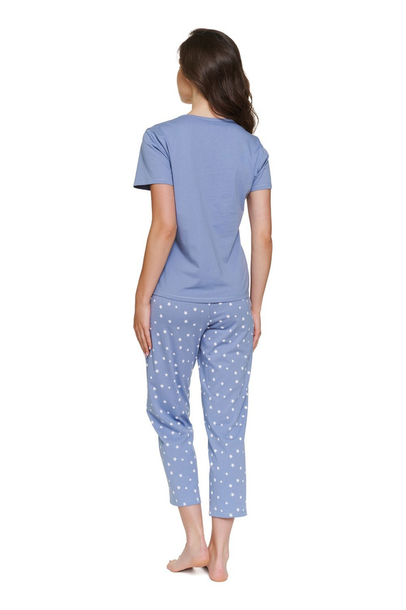 Doctor Nap 7267 Damen Still-Pyjama aus Baumwolle 7/8 Stardust