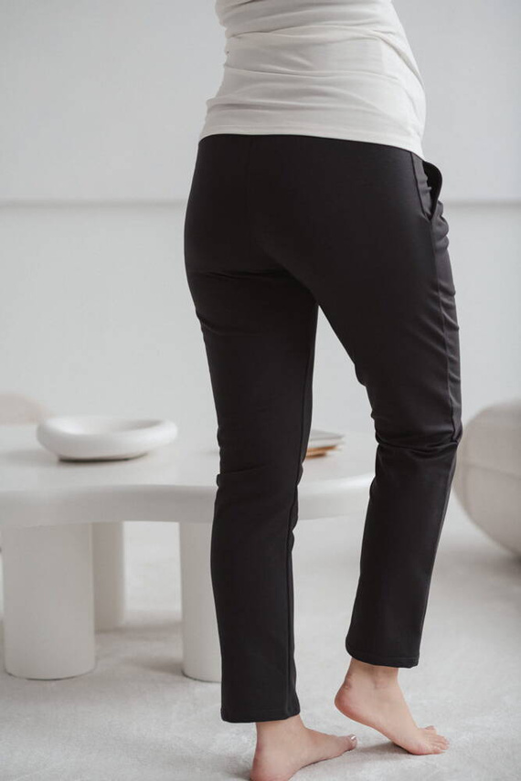 GraceFit Mama klassische Umstandshose Milk&Love, Graphit