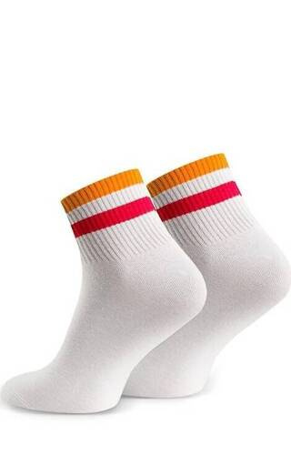 art.054 Steven Sports Gestreifte Herrensocken – 301 weiß