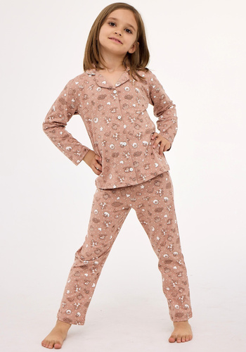 972/195 973/195 Smile 4 Cornette Kids Mädchenpyjama – Baumwolle, Keksdruck