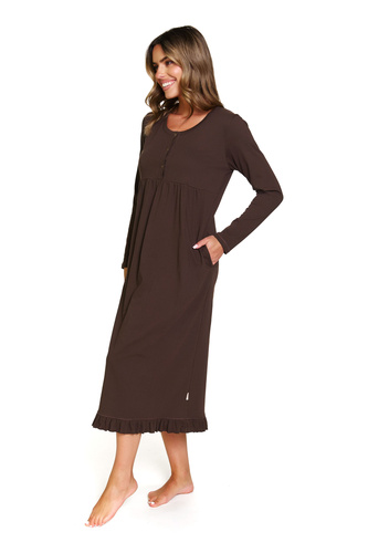 7318 Doctor Nap – Umstands- und Stillnachthemd aus Baumwolle | Polnische Produktion - Brownie