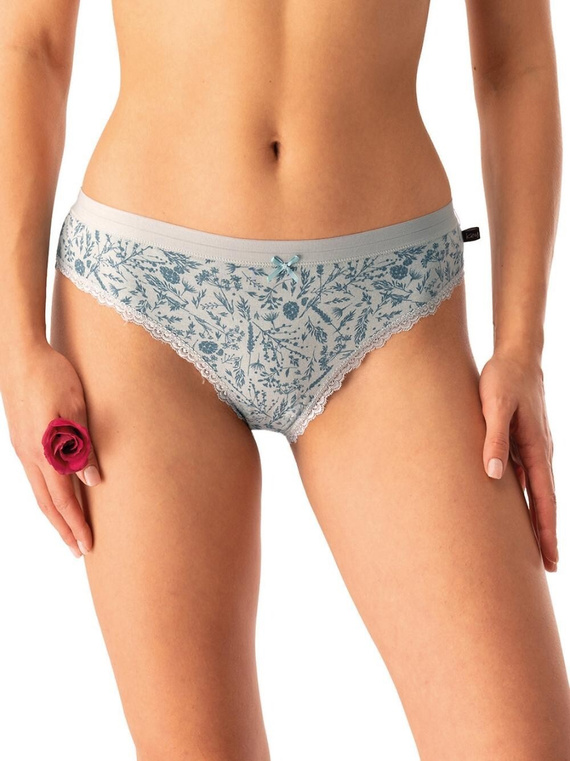 Damen-Slips LPR 830 Key, mintgrün – Baumwolle, 2er-Pack im Karton, bequem und klassisch