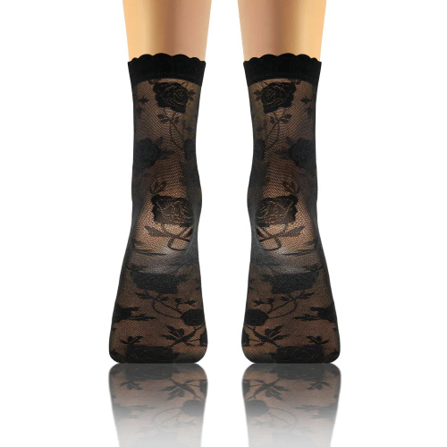 Sesto Senso Damensocken, Muster 010, Rosen