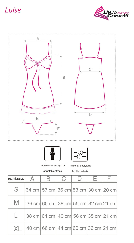 Luise Schwarzes Damen T-Shirt - sinnlich, rosa | LivCo Corsetti Mode