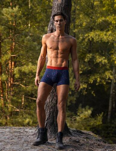 M-1053 SZG Herren Boxershorts Lamarot Marineblau