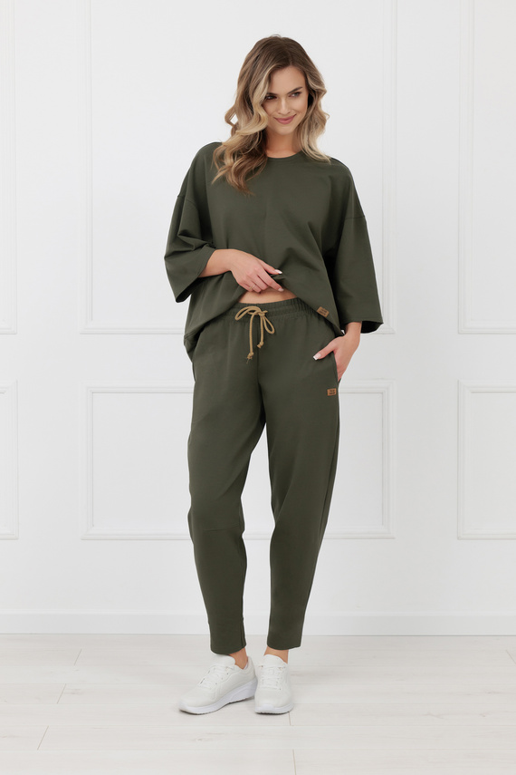 Sweatshirt Kaori Italian Fashion 3/4-Arm Baumwolle