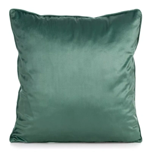 CHP383 Eurofirany Weihnachtskissenbezug 45x45 Samt mit Druck und Paspelierung