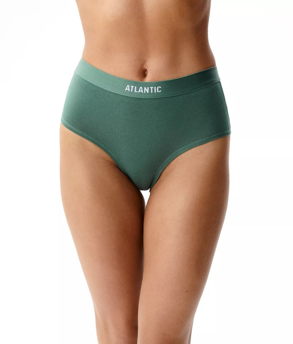 Atlantic 3CLP-009/Z26 Maxi Sport Damen-Slips 95% Baumwolle 3er-Pack braun-rosa-grün
