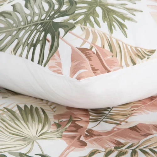 Frühling 29 Blumen Satinbettwäsche Eurovorhänge weiß/grün