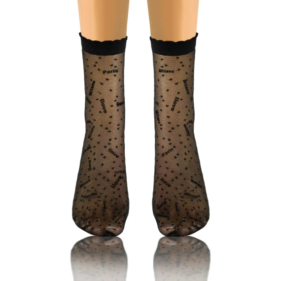 Sesto Senso Damensocken, Muster 09 Milano/Paris