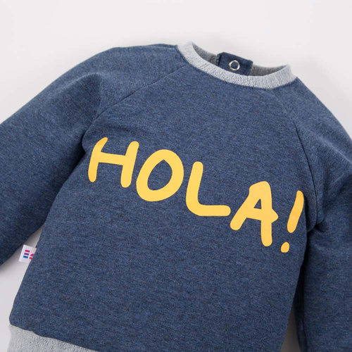 Hello World Eevi Sweatshirt – Marineblau