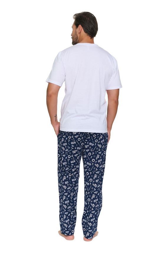 Herren-Pyjama Doctor Nap 7554 Sunny Coast aus Baumwolle mit langer Hose