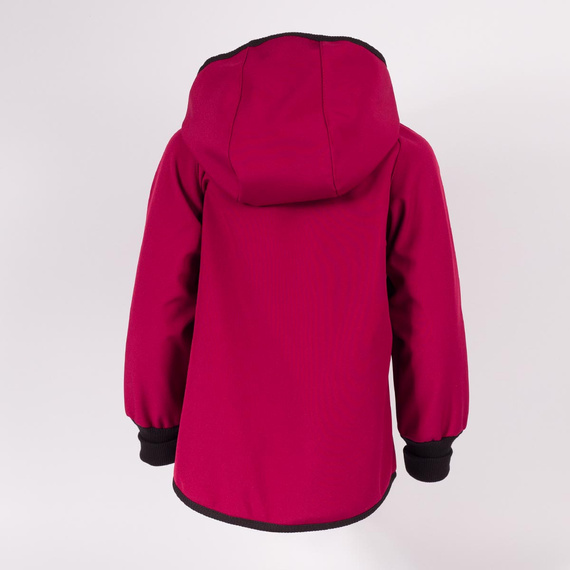 229002 Nicol Softshelljacke für Mädchen mit Kapuze, Fleece, reflektierend – bordeaux