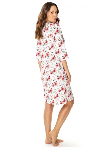 86677 Malina Möwen-Nachthemd mit Blumendruck