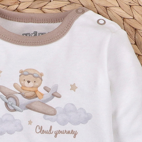 ABN-5511 Sky Journey Nini Babybluse – aus Bio-Baumwolle