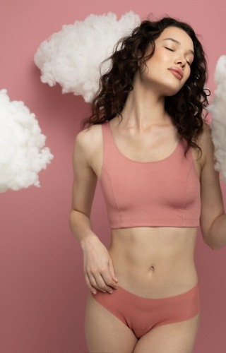 Mousse Classic Julimex - Koralle - Nahtloses Damenhöschen, ultraleicht, unsichtbar unter der Kleidung