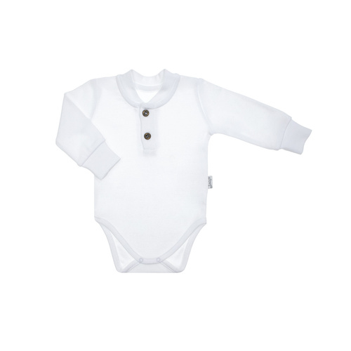 169390 Nicol Langarm-Polo-Body – weiß