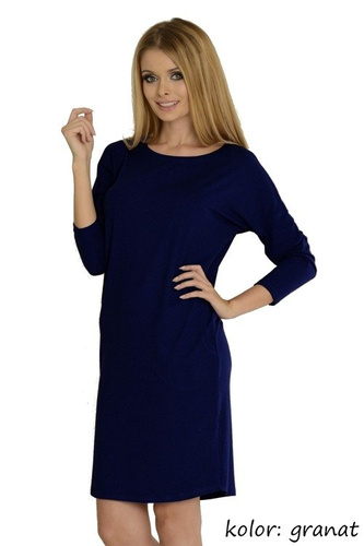 543 Paula Nachthemd 7/8 Ärmel - graphit