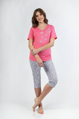 696 Regina Damenpyjama – Rosa