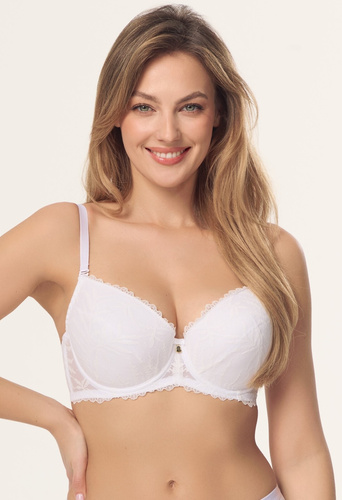 Push-Up-BH Petra BP16 Mefemi by Nipplex – weiß, Spitze, betontes Dekolleté