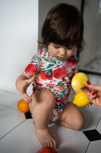 Baby Body Milk & Love Granatapfel Baumwolle Kurzarm bunt
