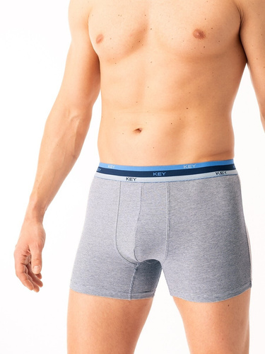 Herren-Boxershorts Key MXH 277 grau – Baumwolle, bequem und luftig