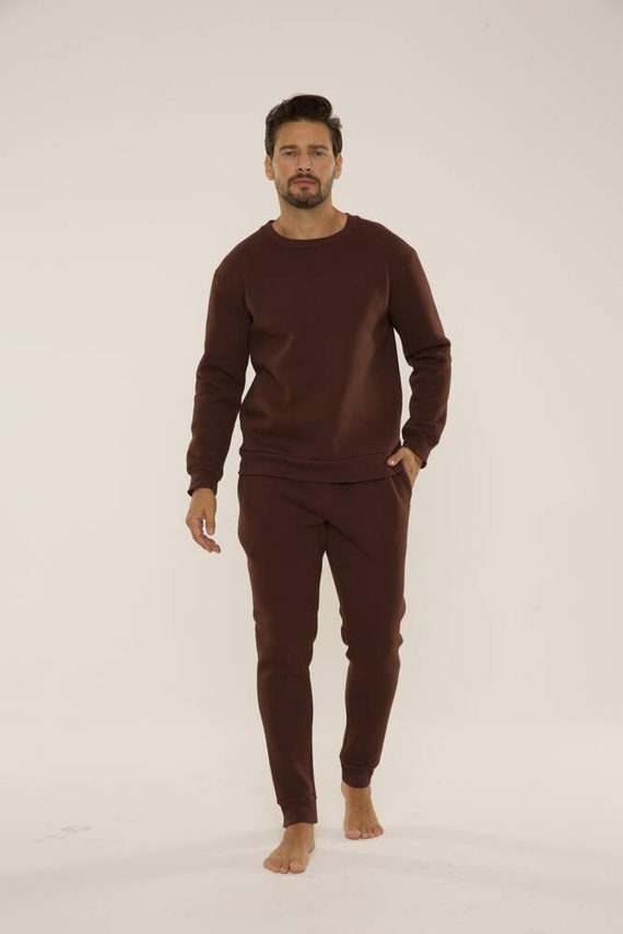 813 Indigo Herren Trainingsanzug von De Lafense - schokolade