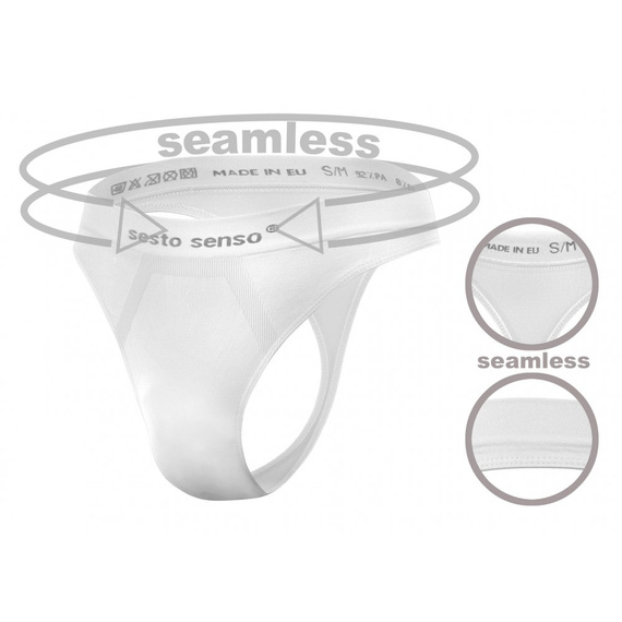 CL13 Nahtloser Herren-Tanga Sesto Senso weiß
