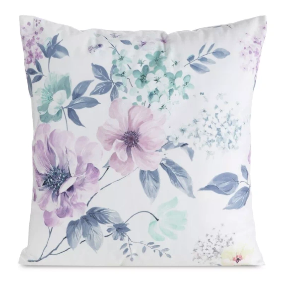 Kissenbezug 45x45 Mink Eurofirany Samt Blumen dekorativ