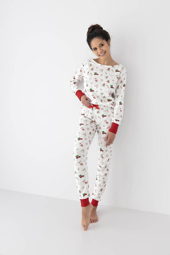 Samantha Sensis Damen Schlafanzug -ecru