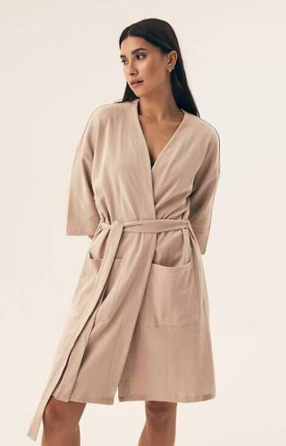 42779 Nilsa Henderson Damenbademantel – Sand