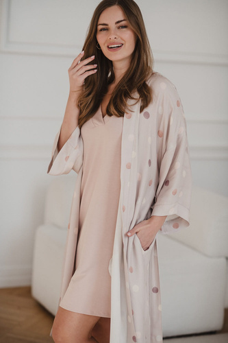 Polka Dots Milk&Love Umstandsbademantel aus Bambus
