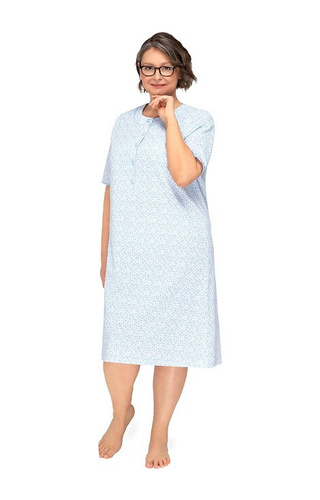 263 Basia I Martel Nachthemd mit Reißverschluss – Blau