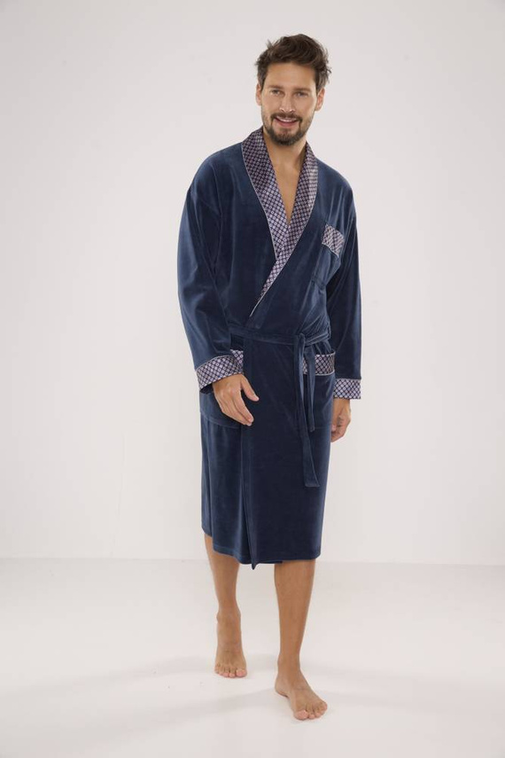 773 Bonjour forex Bademantel für Männer - Denim