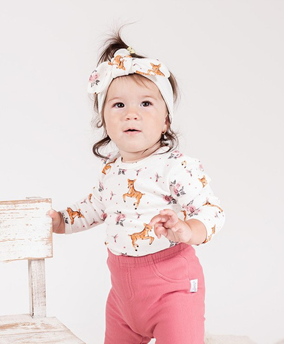 216095 Lala - Nicol Baby-Body, Baumwolle, lange Ärmel, Hirsch