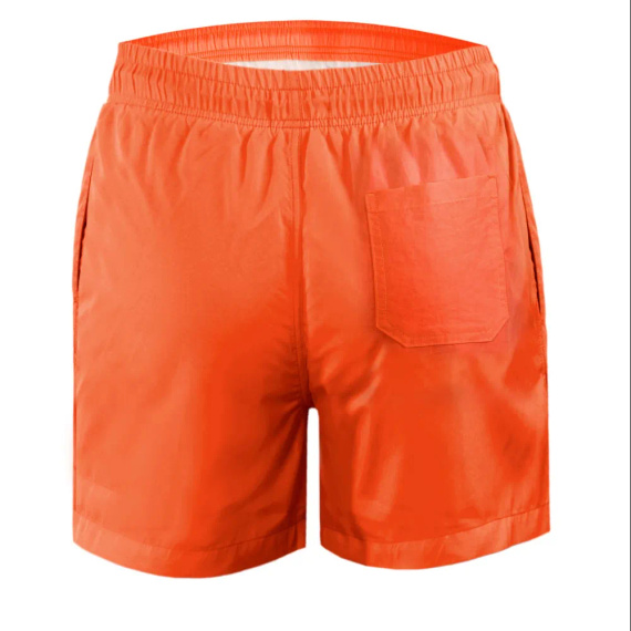 Sesto Senso Herren Badeshorts schnell trocknend Strandshorts mit Taschen orange