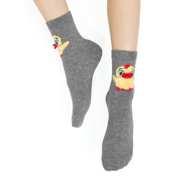 Art.014 Happy Ester Steven Kindersocken – 046 Melangegrau