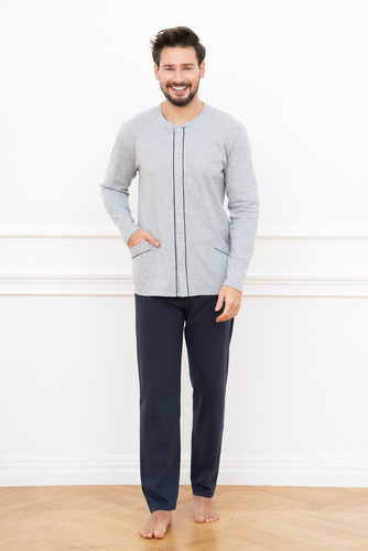 Alcest Männer lange Ärmel, lange Hosen Italienische Mode - navy blau