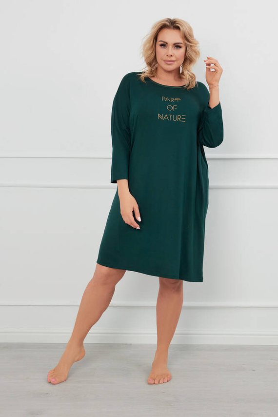 Natura 3/4 Nachthemd Italienische Mode - grün