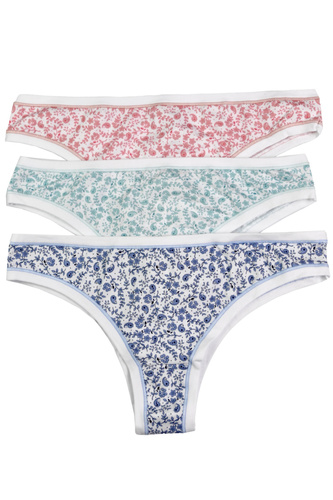 GD139-5H100 Cotonella-Brasilienhöschen im 3er-Pack – Baumwolle, sinnlicher Schnitt, Alltagskomfort