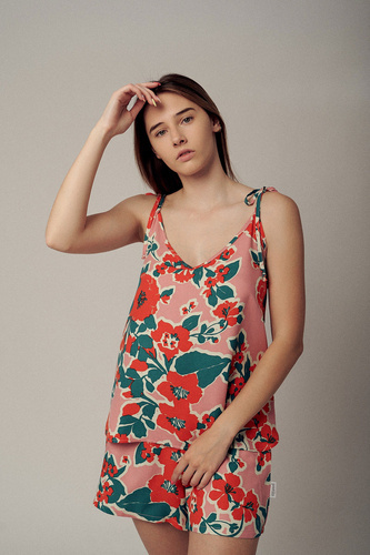 PRE-0067/00S Ina Leaves Pretilo Damenpyjama