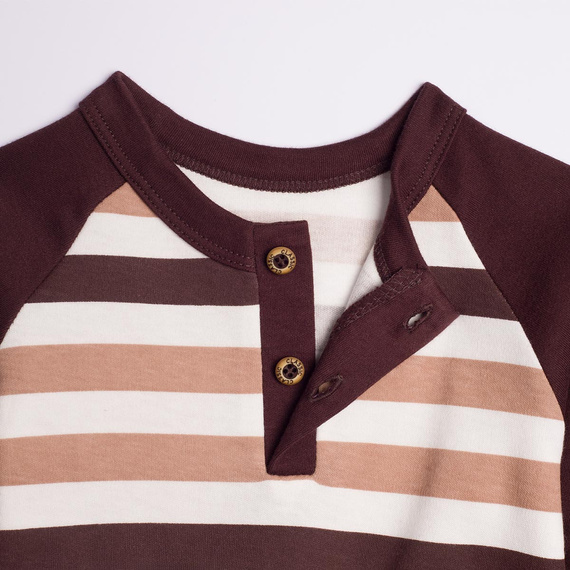 227139 Nicol BENEK Jungen Raglan-Henley-Shirt mit Streifen, langärmlig