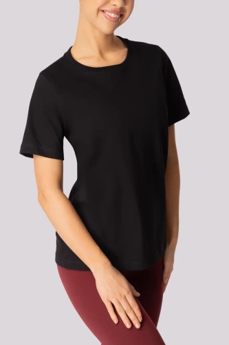 Regular Base Damen T-Shirt Mona schwarz