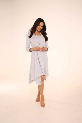 439 Nice De Lafense Nachtkleid - feminine Eleganz und Schlafkomfort - leichte Melange