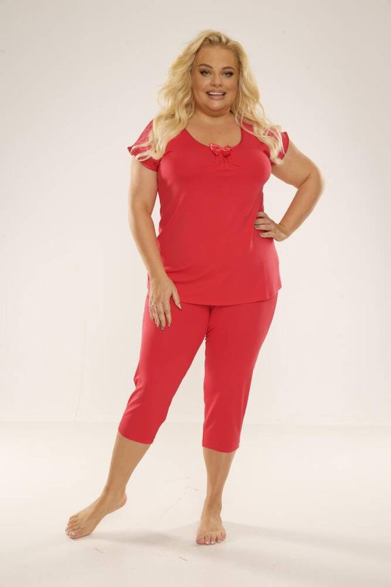 884 / 889 Visa Damen Schlafanzug Forex - Himbeere