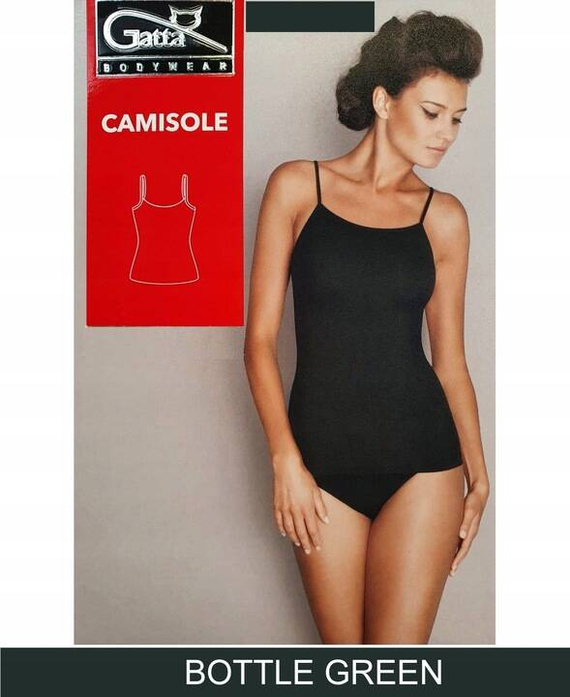 Gatta Camisole 42K 610 Damen Top nahtlos Mikrofaser dünne Träger