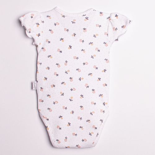 Mädchen Baumwollbody mit Kurzarm und Blumenmuster – Nicol, 220094