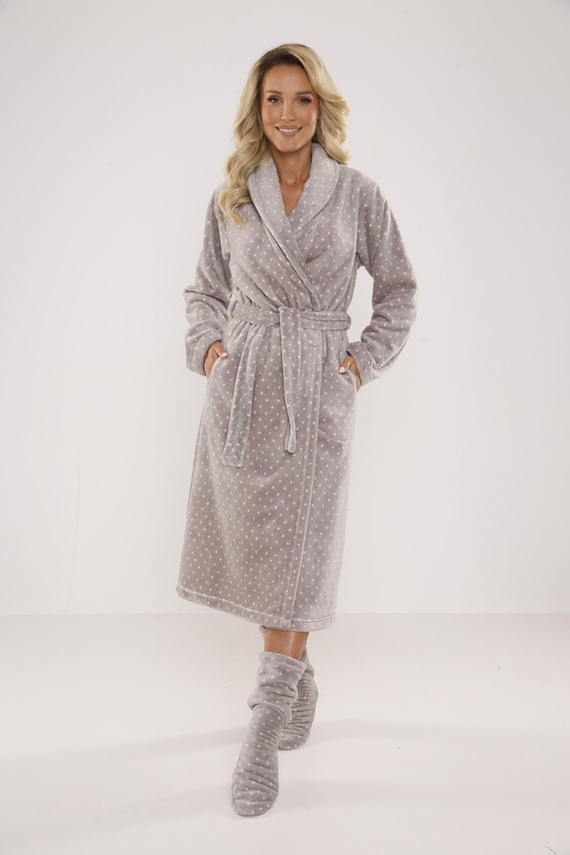 548 Melanie Langer Morgenmantel für Frauen Forex - grau